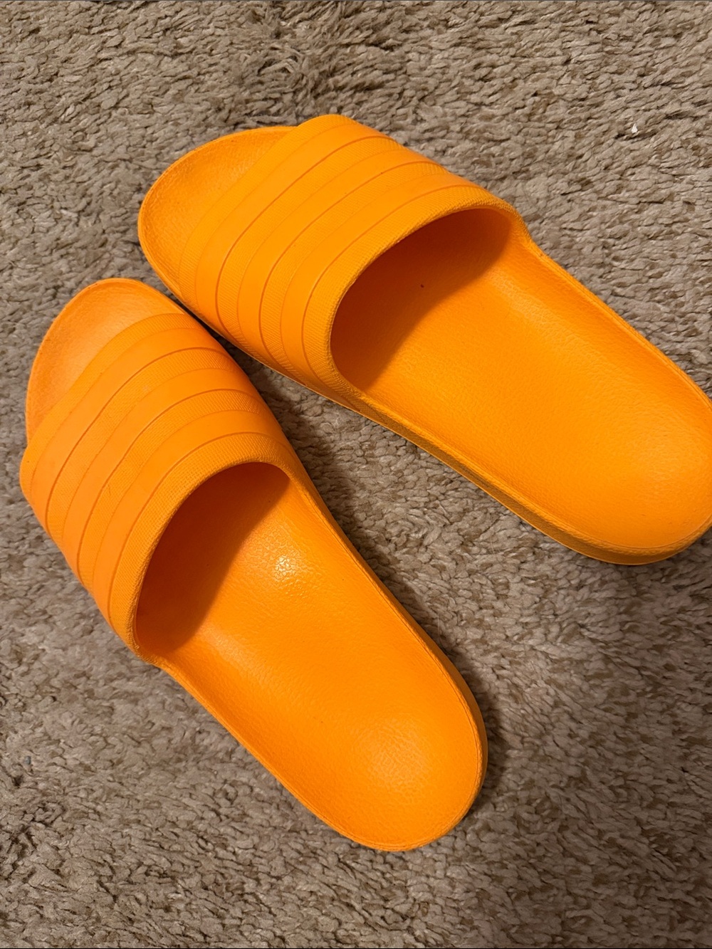 adidas Orange Slide Sandals for Women